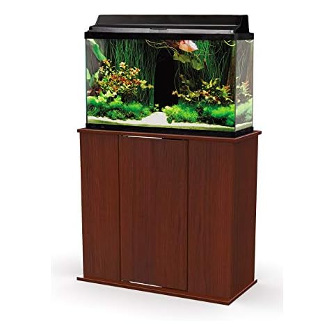 Aquatic Fundamentals, 29/37 Gallon, Serene Cherry Upright Aquarium Stand, Made in The USA Cover