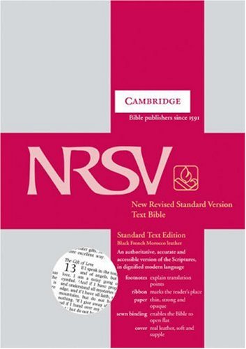 NRSV Standard Text Bible Black French Morocco Leather NR13 - Baker Publishing Group