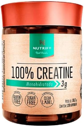Creatine 100% Creatina Monohidratada Nutrify 120 Cápsulas