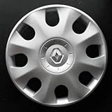 Wheeltrims Set von 4 New Radzierblenden für Renault Clio 3/Scenic 2/Megane 2/Megane 3/Modus/Laguna 2/Laguna 3/Espace 4/VEL SATIS/Twingo 2/Kangoo 2 mit Original Felgen in 38,1 cm