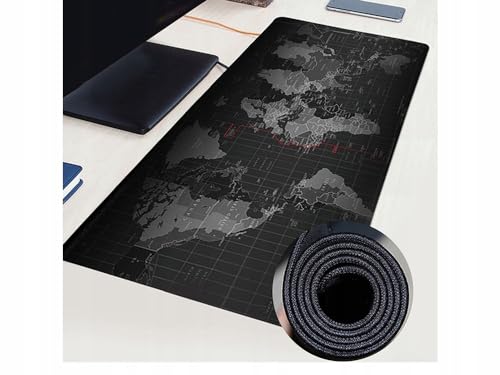 Alfombrilla de Ratón Gaming Mapa Mundi - 800 x 300 mm, Antideslizante, Impermeable y con Bordes Reforzados. El Complemento Ideal para su Ratón, Teclado, Ordenador Portátil - Mouse Pad XXL. - imagen 2