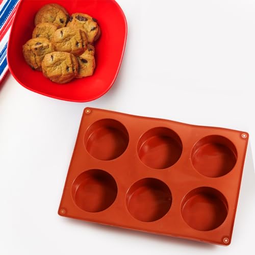 Brand Silicone Muffin Pan - 6 or 8 Cups Non-Stick Cupcake Molds, Food Grade Silicone Baking Tray for Making Egg Muffins and More - Image 5