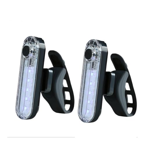 Feu arrière de vélo rechargeable USB LED rouge et blanche pour casque