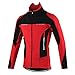 Produktbild Mentaal Fahrradjacke Damen Winter Wasserdicht Atmungsaktiv Thermo Radjacke Winddichte Gut Sichtbare Winterjacke Fahrrad Jacken für Radfahren Joggen Wandern,Rot,M
