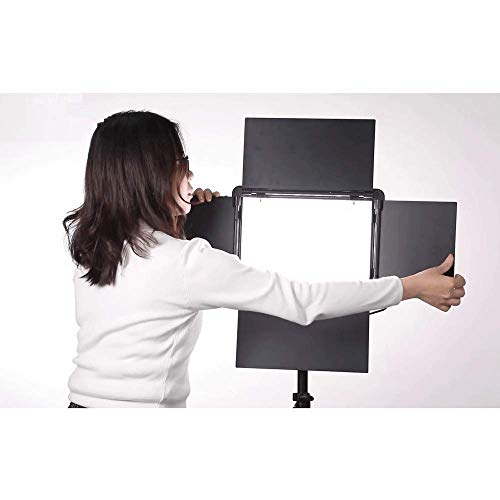 Iluminador Painel LED Nicefoto LED-880A 50w Slim Video Light Bi-Color 3200k-6500 (2x Baterias e Font
