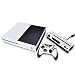 HDE XBOX ONE Console Sticker Decal Protective Skin White Carbon Fiber Vinyl Cover for Microsoft XBOXONE