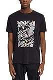 edc by ESPRIT Herren 102CC2K301 T-Shirt, 001/BLACK, L