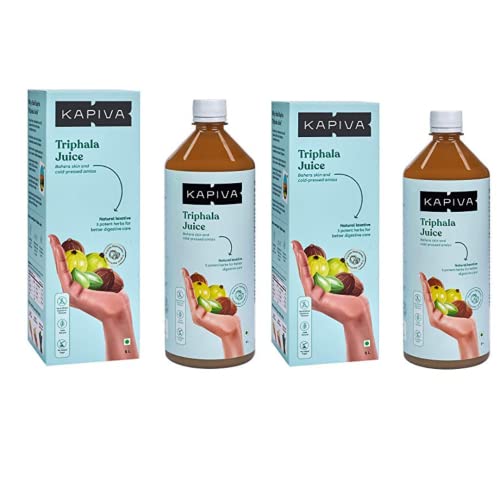 Image of Kapiva Triphala Juice | 100% Ayurvedic | Relieves Constipation & Improves Digestion | No Added Sugar, 1L (Pack of 2)