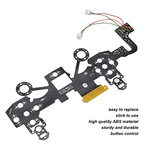 Heayzoki Controller Parts For Ps4, Luminated Led Button Kit 8 Colors 19 Modes Diy Replacement Controller Screwdriver Repair Kit For Ps4 Controller #TOP3