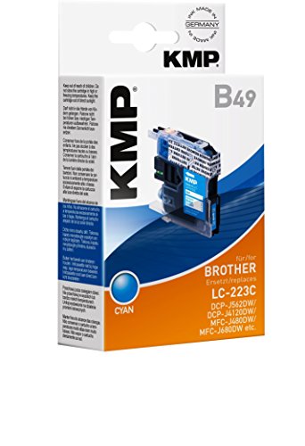 KMP Tintenkartusche für Brother DCP-J4120DW / MFC-J4420DW , B49, cyan