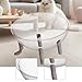 IEUDNS Space Capsule Acrylic Cat Bed Nest Versatile Elevated Pet Supplies Ornament Practical Sturdy Activity Center Toy Sleeping Bed, Gray