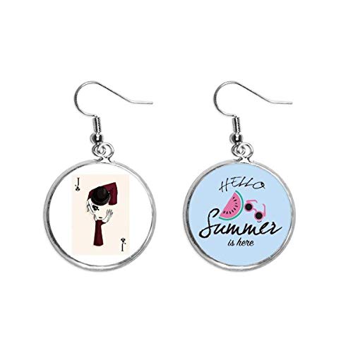 Pendientes de sandía verano Club J accesorios lóbulo oreja