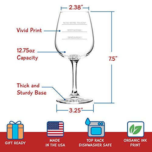 Seriously? I Need More Wine Funny Wine Glass, 12.75 Ounce, Humorous, Cool Present Idea For Women, Mom, Daughter, Wife, Her, Sister, Coworker, Or Best Friend #TOP1