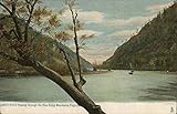 James River Passing Through the Blue Ridge Mountains in Virginia VA Original Antique Postcard