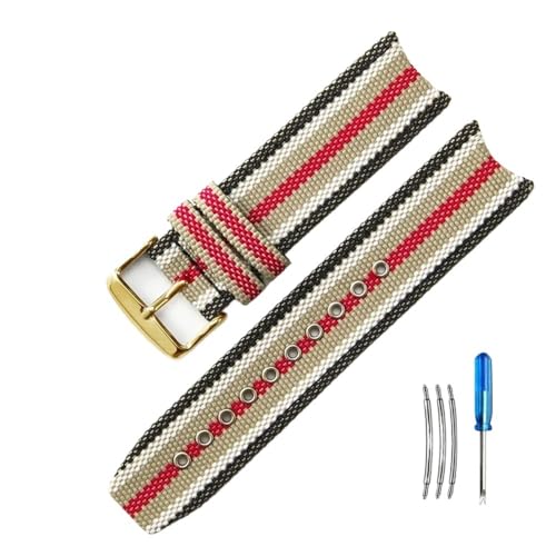 Sangle montre nylon 22 mm CHEETUX BU7600 BU7601 accessoire couture