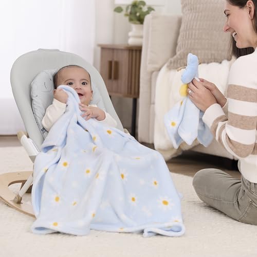 Image of Evolur Secret Garden 2 Piece Gift Set, Includes Blanket with Lovey, Warm and Cozy Baby Blanket, Machine Washable, Soft and Charming Lovey
