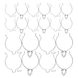 CLISPEED 10Pièces Clip de Verrouillage Inoxydable pour Bocaux Verre Système de Fermeture...