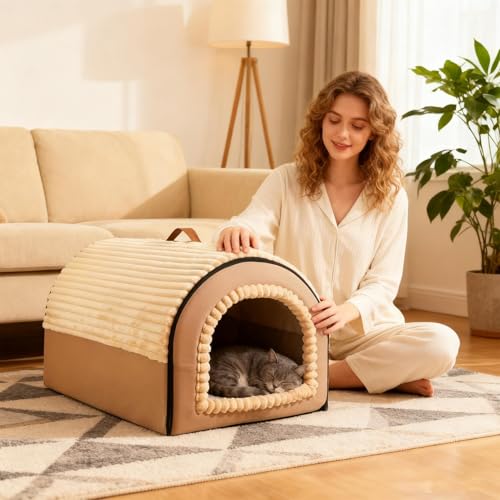 Lit pour chat couvert lavable et hygiénique pour petits animaux