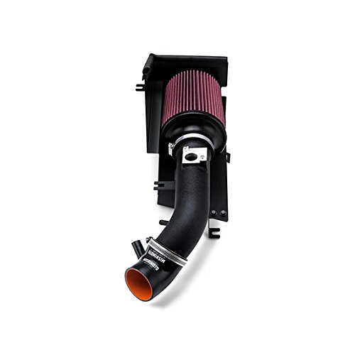 Image of Mishimoto MMAI-CIV-06SIHWBK Performance Air Intake w Heatshield Fits Honda Civic Si 2006-2011 Wrinkle Black