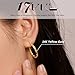 24 Pairs Gold Hoop Earrings Set for Women Hypoallergenic Chunky Chain Twisted Open Hoops Dangle Earring Packs for Birthday Party Fashion Jewelry Gift (18PCS-Gold)