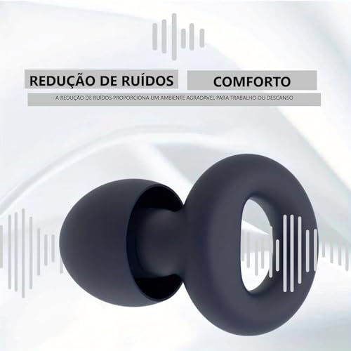 Tampões de ouvido silenciosos para redução de ruído – protetor auditivo, super macios, reutilizável