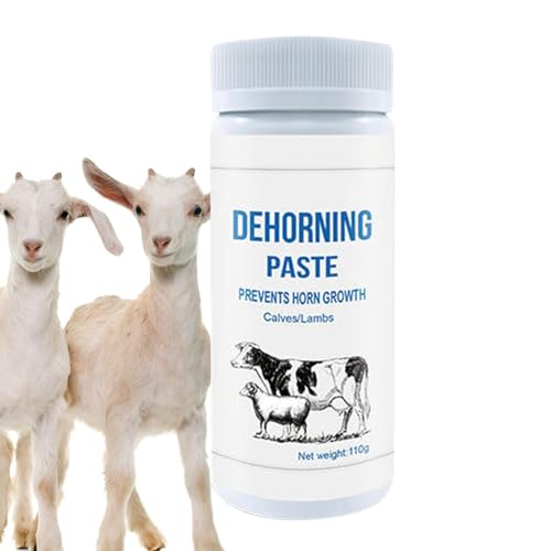 Pasta De Descallado Para Cabras – Pasta De Eliminación Rápida De Cuernos 110 G | Accesorios De Ganado Para Cuidado Animal | Agricultura Aplicada Libre De Estrés | Solución De Mantenimiento F