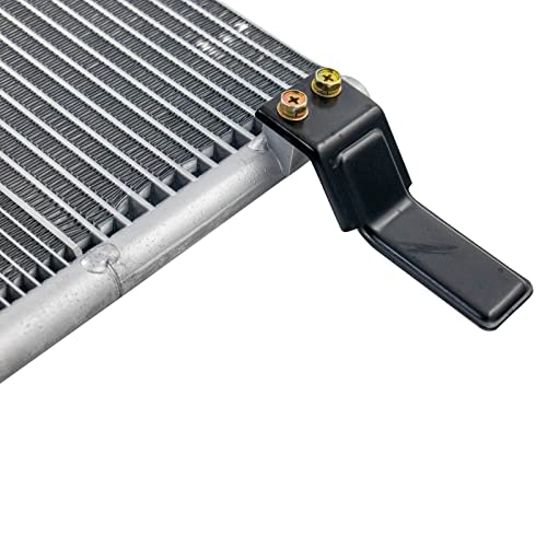 Image of TRQ Air Conditioning A /C Condenser Receiver Drier Aluminum for Ram | for 2011-2018 Ram 1500 2012-2013 Ram 2500 2012-2013 Ram 3500 4.7L V8 5.7L V8 Auto Trans From 5 /31 /11 Production Date with