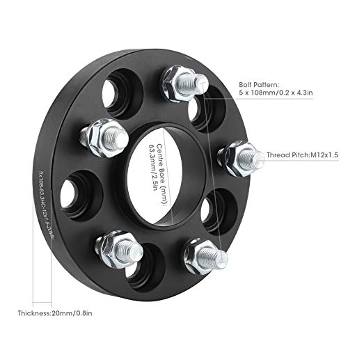 Flangia adattatore distanziale ruota 20 mm di