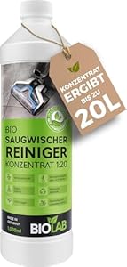 BIOLAB Bio Saugwischer Reinigungsmittel (1000 ml Konzentrat) Bodenreiniger für Wischsauger, passend für Bissell CrossWave, Tineco Floor One iFloor, Vorwerk, Kärcher FC, etc