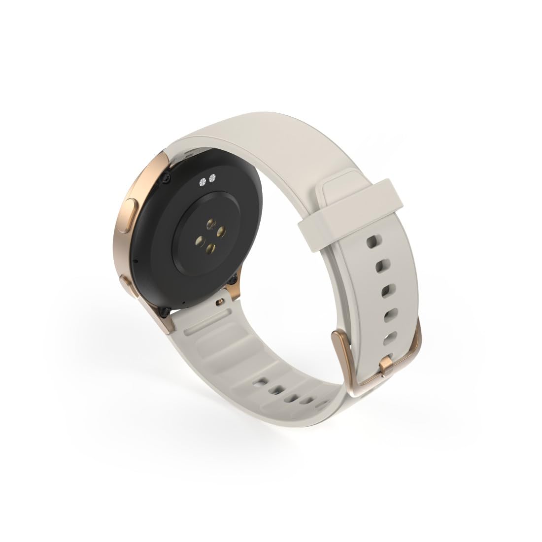 Hama | Reloj Inteligente 1.32" (Smartwatch Resistente al Agua IP68, GPS, análisis sueño, frecuencia Cardiaca, Monitor de hasta 100 Actividades, Pantalla táctil) Beige Oro