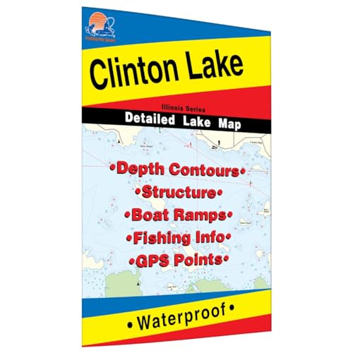 Clinton Lake (Illinois) Fishing Map