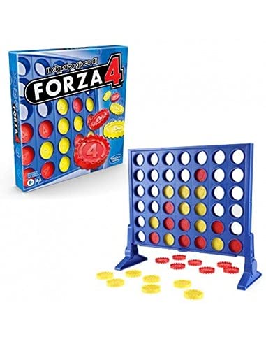 Gioco Da Tavolo Dinosauri Forza 4 - Classico Gioco Di Strategia In Legno Per 2 Giocatori, Portatile 25x17 Cm