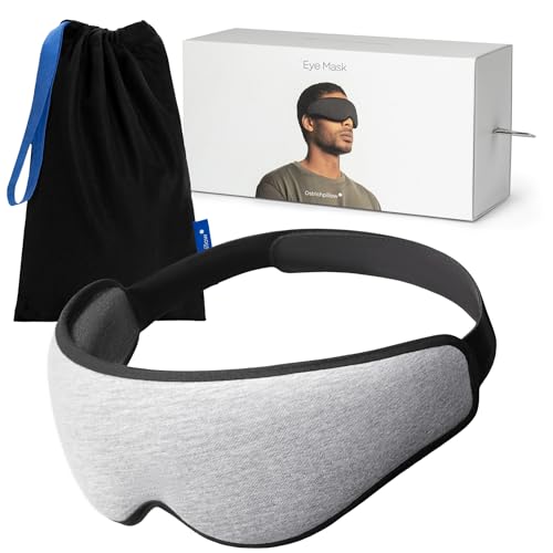 Ostrichpillow アイマスク 3D人間工学マスク 顔の形に合わせて調節 睡眠 休憩 リラックス用マスク 遮光 (ミッドナイトグレー)