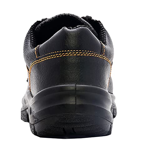 ACME Atom Black Leather Men's Safety Shoes , 40