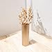 Hosley Gold Metal Tall Floor Vase with PVC Liner, 4-Inch Dia x 14-Inch H, Large Decorative Vase for Home Decor, Ideal for Floral Arrangements, Weddings, Parties, and Living Room Corner Decor