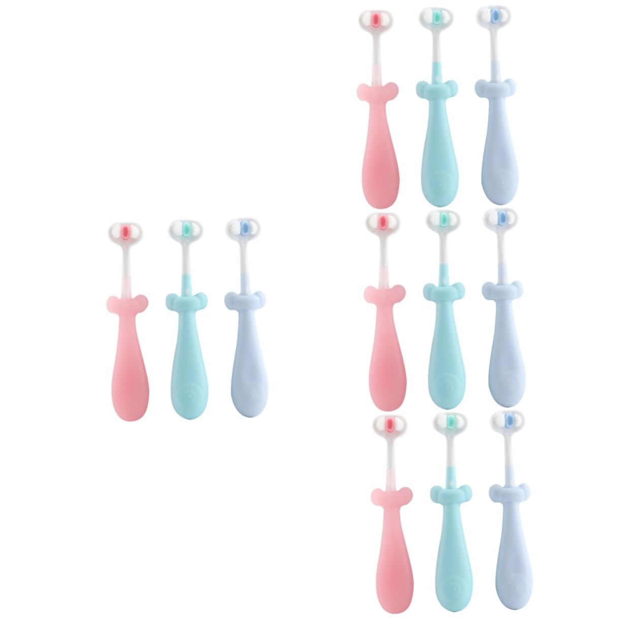 CALLARON 4 Set Spazzolini Per Setole Morbide Spazzolini Decorativi Per Denti E Confortevole 3 Pezzi*4