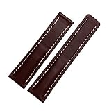 [Richie Strap]22mm 24mm Cinturino in pelle fibbia di distribuzione per Breitling Superocean Héritage