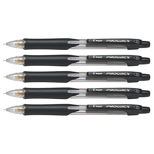 Pilot PROGREX Begreen - Lote de 5 portaminas ecológicas (0,3 mm), color negro