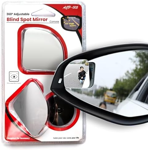 Blind Spot Car Mirrors: Convex Rear View - HD Glass Side Car Mirror