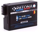 lp-e8 duracell PATONA Platinum-Serie. Das Kraftpaket für Canon LP-E8, neueste Entwicklungsstufe, mit deutlicher Leistungssteigerung. Gewicht 50gr