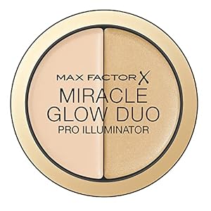 Max Factor Miracle Glow Duo Pro Illuminator, Creamy Highlighter, 10 – Light