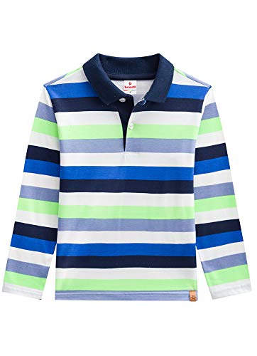 Camiseta Polo Avulsa, Básicos, Meninos, Azul Digital, 3