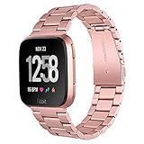 APLICACIÓN: Especialmente diseñado para Smartwatch Edición Especial Fitbit Versa / Versa 2/ Fibit Versa Lite / Fibit Versa Special. Ajuste las muñecas 5.3 '' a 8.3 '' (135 mm a 210 mm), cubriendo la mayoría de hombres y mujeres.