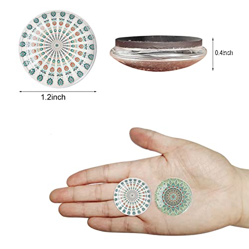 Cosylove 12Pcs Refrigerator Magnets, New Mandala Pattern Style Pattern,Fridge Magnets For Home Office Cabinets, Whiteboards, Photos,Party,Holiday,Decorative Magnets Gift #TOP1