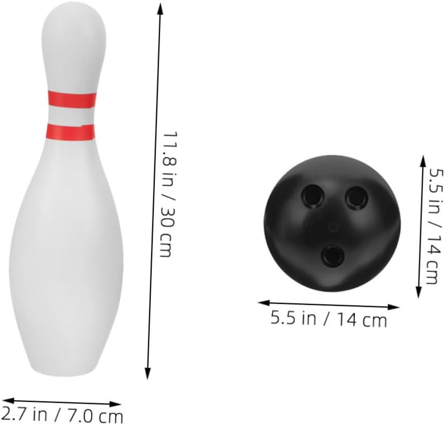 12Pcs Bowling Set Lightweight Indoor Outdoor Bowling Game for Promotes Hand Eye Coordination for Family