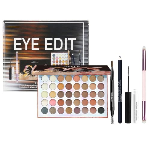 All-in-one Makeup Set Gift Surprise, Full Starter Makeup Kit for Women Beginners Includes 40 Colors Eyeshadow Palette, Eye Brush, Mascara, Eyebrow Pencil, Eyeliner Pencil, Full Eye Make up Sets