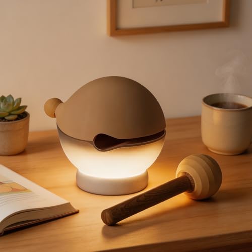 Lámpara de mesa de noche táctil portátil de ABS miniatura 4