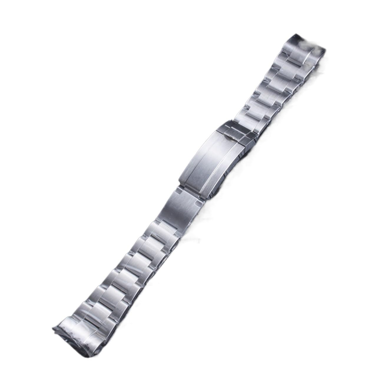 Correa de reloj con eslabones roscados acero inoxidable macizo 21 mm