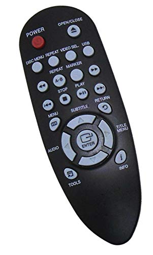 Replaced Remote Control Compatible for Samsung DVD-C350 DVD-C350K/XSE DVD-P190 DVD-C360/STR DVD-C550/XBG DVD-P191/EDC DVD-C350K/TSE DVD VCR Combo Player