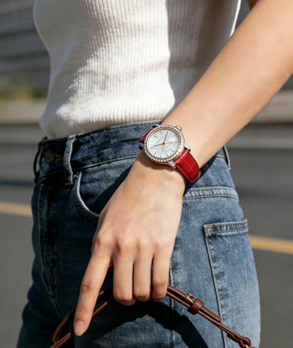 Image of BINLUN Leather Watch Band Genuine Calfskin Replacement Watch Strap Quick Release Crocodile Pattern 10 Colors 13 Sizes for Men Women(10mm,12mm,14mm,16mm,17mm,18mm,19mm,20mm,21mm,22mm,23mm,24mm)
